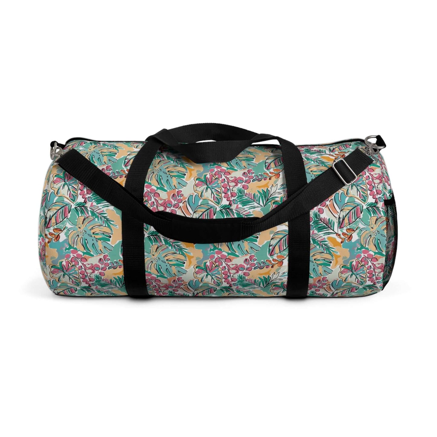 Vibrant Flowers Duffel BagIndulge in luxurious travel with our Vibrant Flowers Duffel Bag. Adorned with a striking floral design, this duffel bag is not only visually stunning but also highly functional. Its spacious interior allows for easy organization