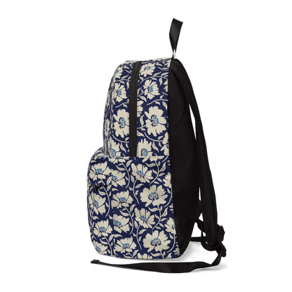 Blue Flowers BackpackThe Blue Flowers Backpack is expertly designed with durable fabric and spacious compartments, making it the ideal accessory for any outdoor adventure. Its stylish blue floral pattern adds a touch of elegance, while its comfortable str