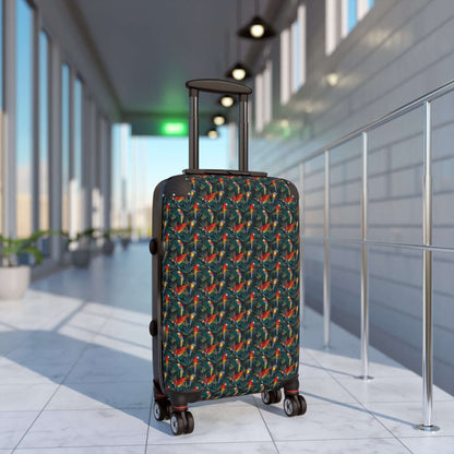 Tropical Parrots SuitcaseTransport your belongings in style with our Tropical Parrots Suitcase. This vibrant and eye-catching suitcase features a beautiful parrot design that is sure to turn heads. With its durable and spacious interior, you can travel wi