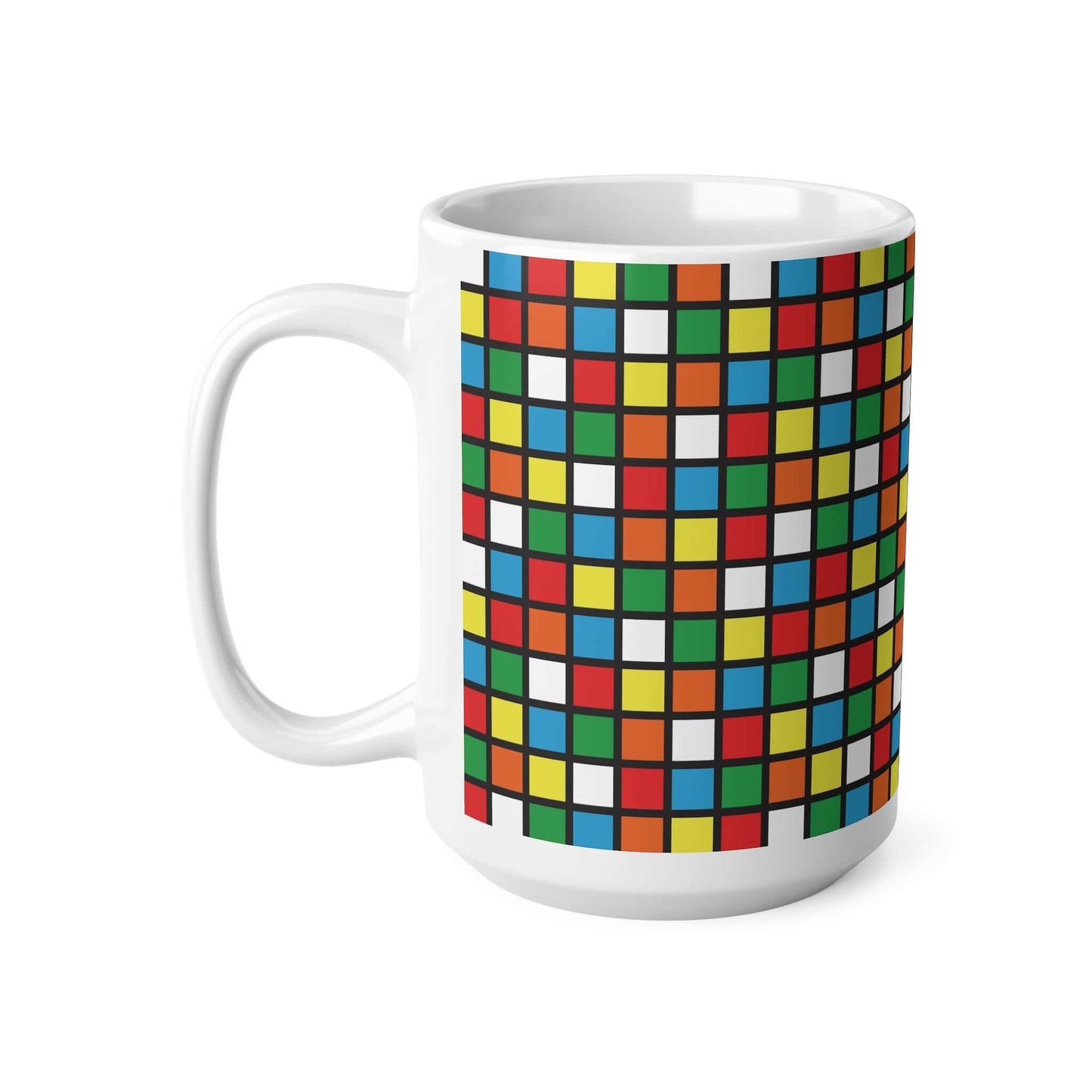 Rubix Cube MugGet your caffeine fix in style with our Rubix Cube Mug! Perfect for puzzle enthusiasts and coffee lovers, this mug is sure to bring some playful fun to your daily routine. With its colourful design and unique shape, it's a must-have for any