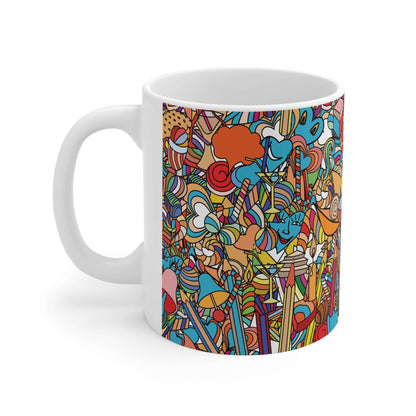 Doodle Comic Art Mug.