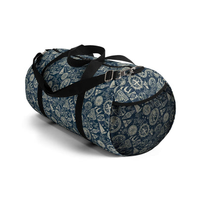 Marine Badges Duffel BagDesigned for the toughest marine conditions, this duffel bag is made from durable materials and features multiple pockets for organization. With a sleek and professional design, it's perfect for all your travel needs. Stay organize