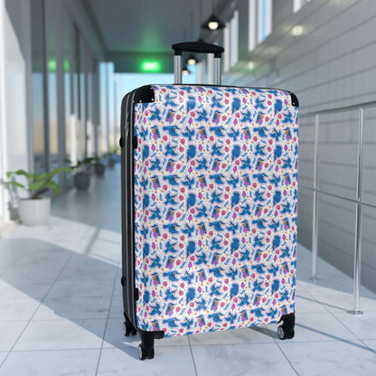 Kingfisher Bird SuitcaseTravel in style with our Kingfisher Bird Suitcase. Made with durable materials, this exquisite suitcase features intricate details of the majestic kingfisher bird. Take flight on your next adventure knowing your belongings are secu