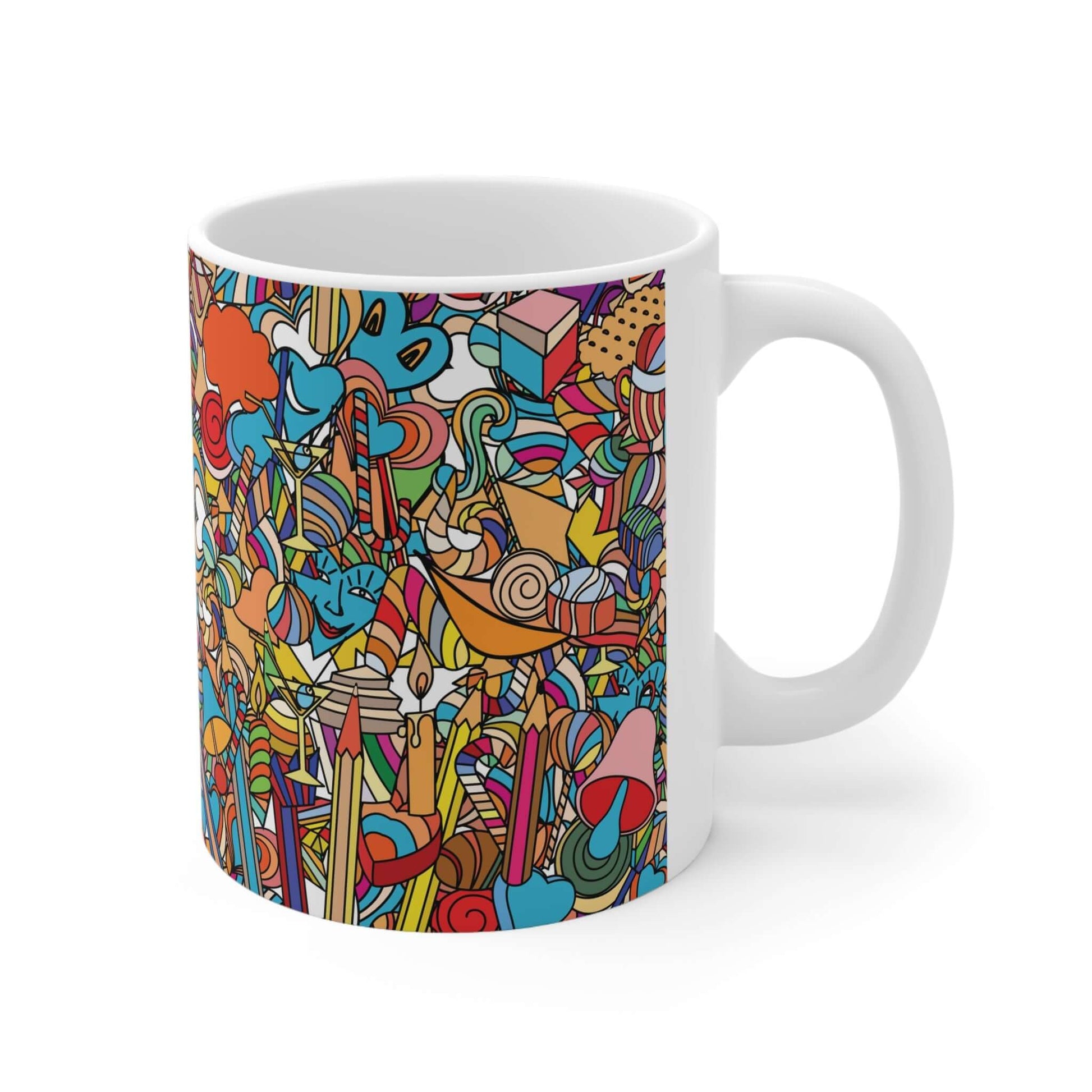 Doodle Comic Art Mug.