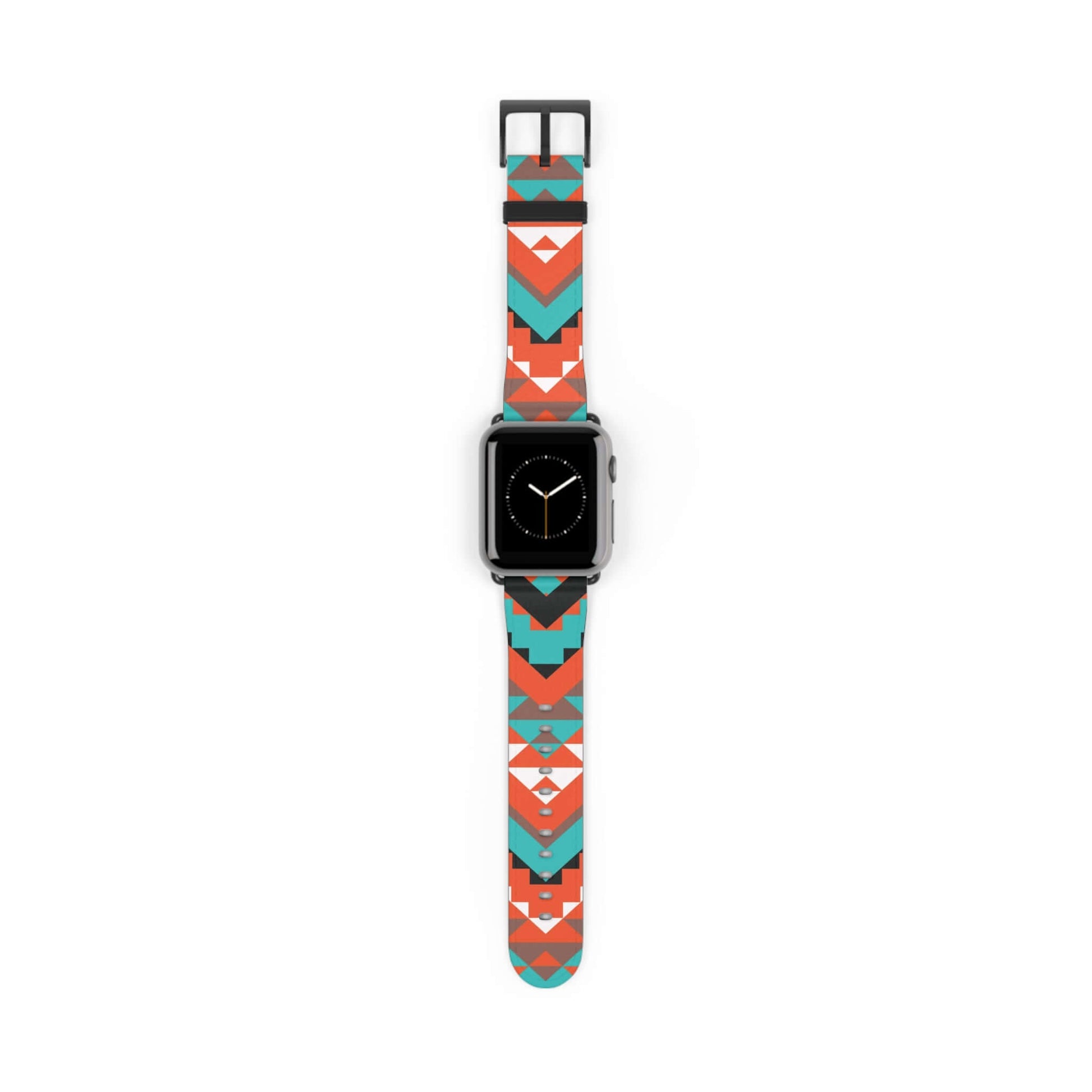 Navajo Pattern Apple Watch BandIntroducing the Navajo Pattern Apple Watch Band! Enjoy the unique design and comfortable fit of this dewcrip band. Show off your style and stand out from the crowd with this one-of-a-kind accessory. Perfect for any fashion-f