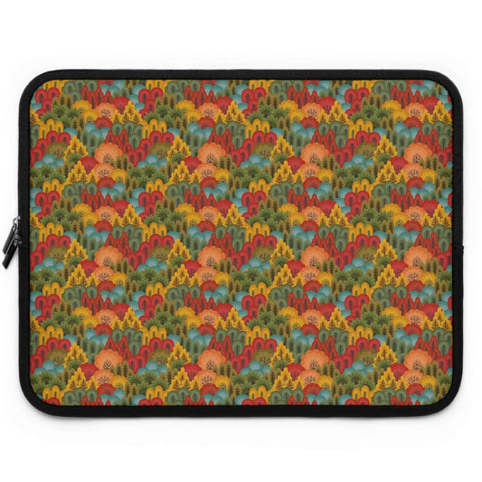 Autumn Forest Laptop SleeveThe Autumn Forest Laptop Sleeve combines style and functionality for the perfect laptop accessory. Its durable material and padded interior provide protection against scratches and bumps, while its beautiful autumn forest design