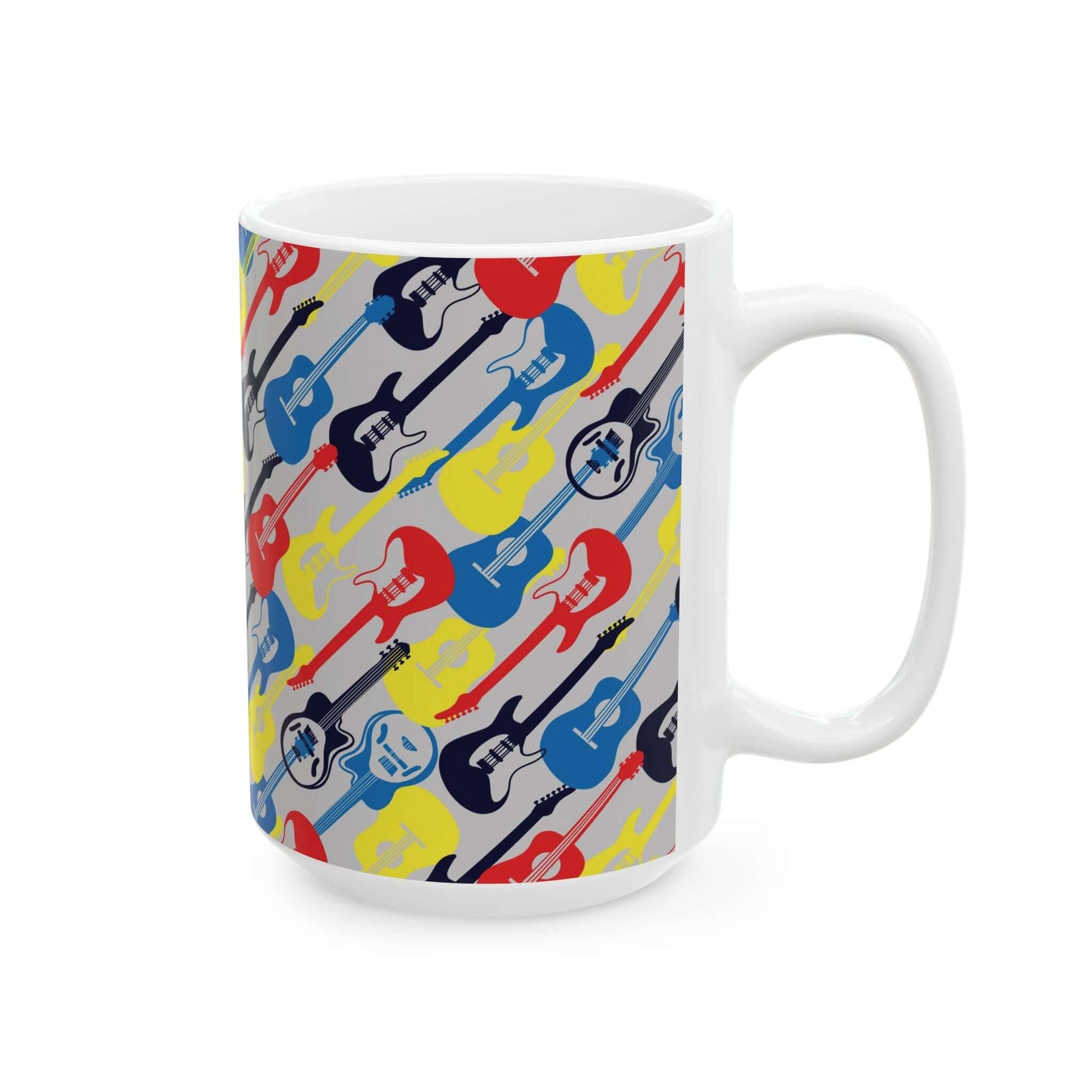 Grunge Rock Music MugTurn up your morning routine with this grunge rock music mug! Channel your inner rocker while sipping your coffee or tea. Stay true to your music roots with this edgy mug. (Rock on with your morning brew!) .: These mugs are made with