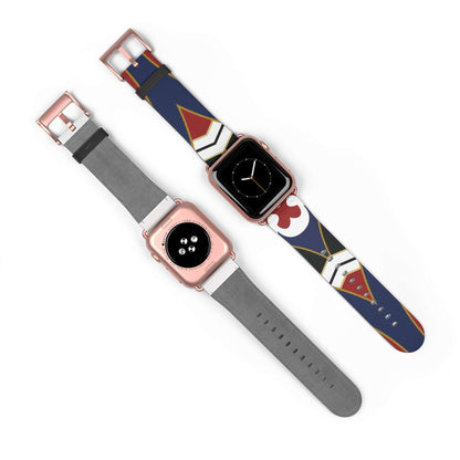 Barber Shop Pattern Apple Watch BandEnjoy a classic and timeless look with our Barber Shop Pattern Apple Watch Band. The dewcrip detail adds a unique touch to your everyday style. Made of durable materials, this band ensures comfort and long-lasting wear.