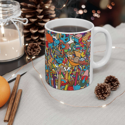 Doodle Comic Art Mug.