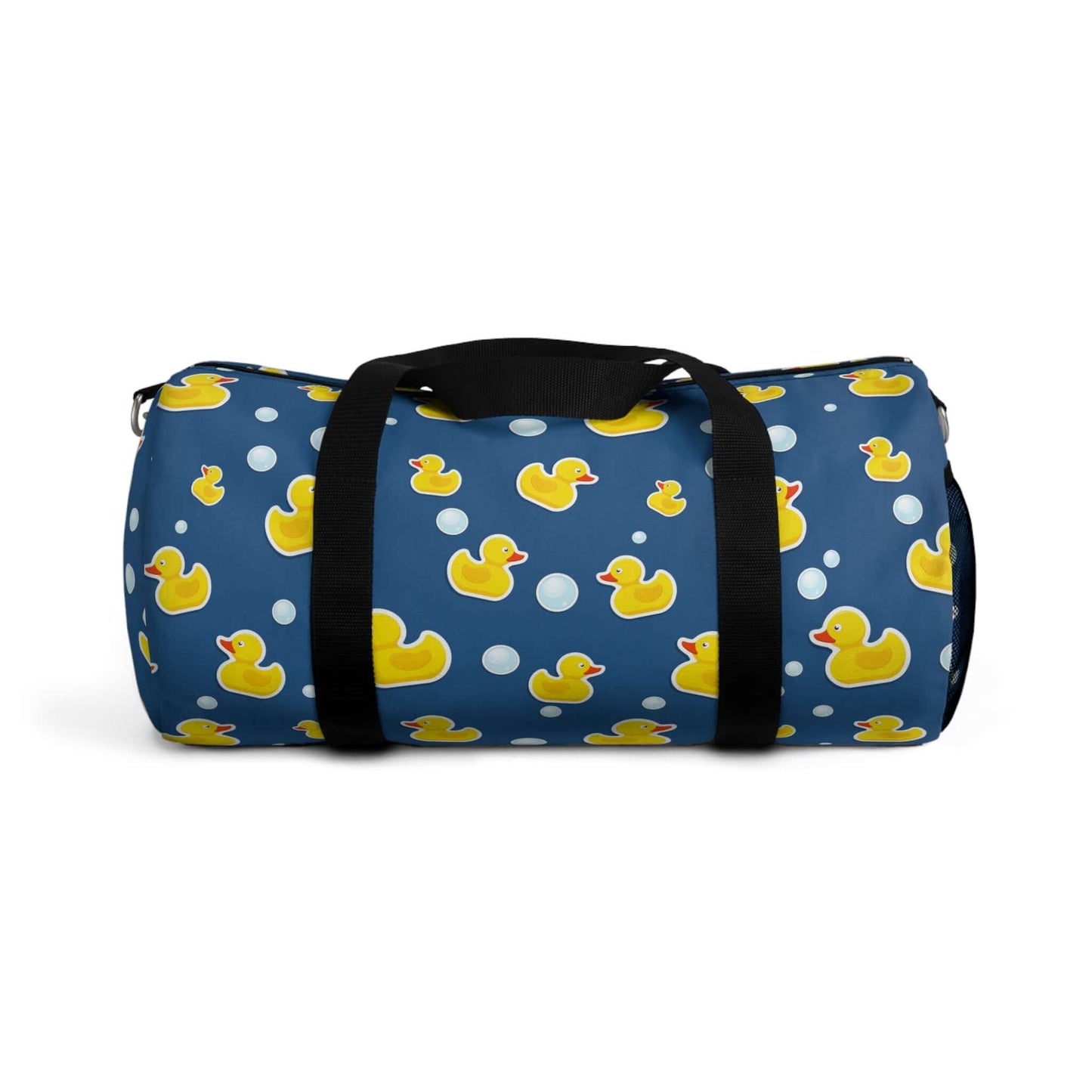 Rubber Duck Duffel BagSay goodbye to boring luggage with our Rubber Duck Duffel Bag! Perfect for travel or everyday use, it's made with durable rubber material and can fit all your essentials. Guaranteed to make a quacking statement wherever you go! (Get