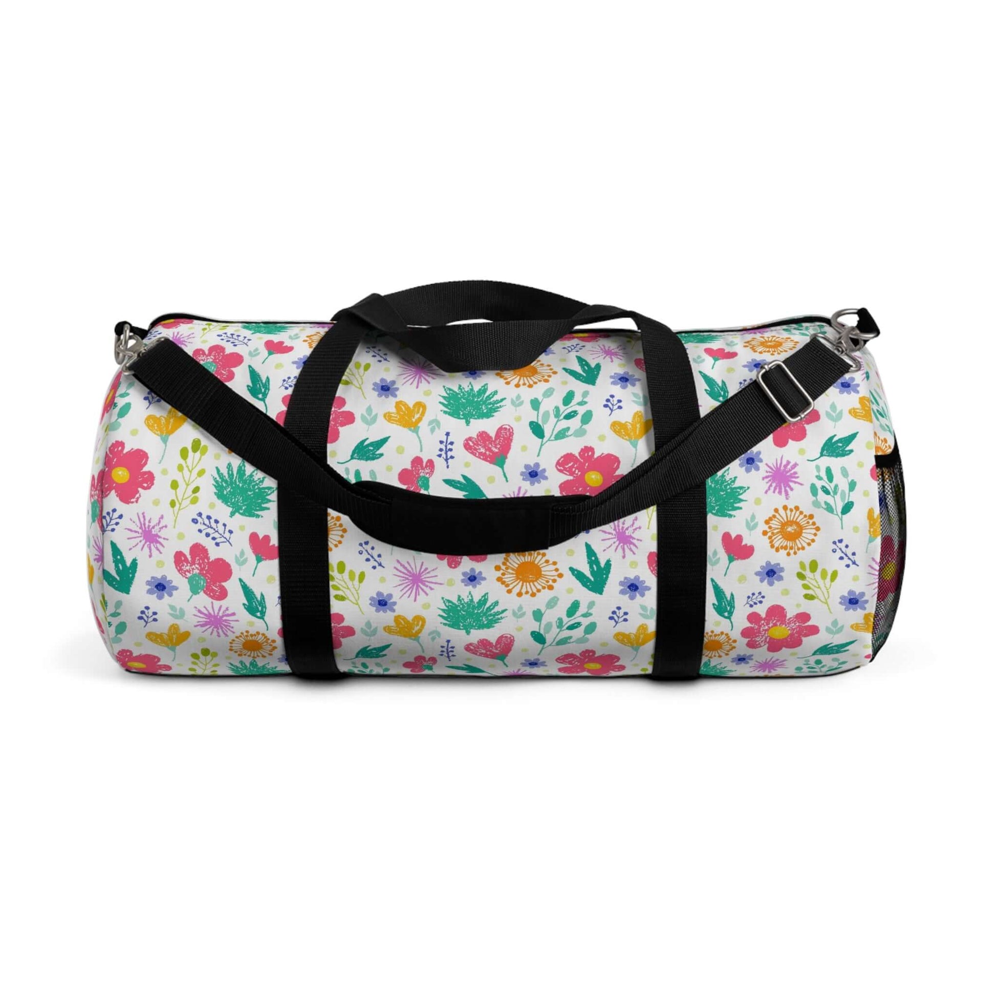 £73.00Flower Style Duffel BagThe Flower Style Duffel Bag combines functionality and style, making it the perfect accessory for any traveler. With its spacious interior and durable construction, this bag can hold all your essentials while keeping them safe