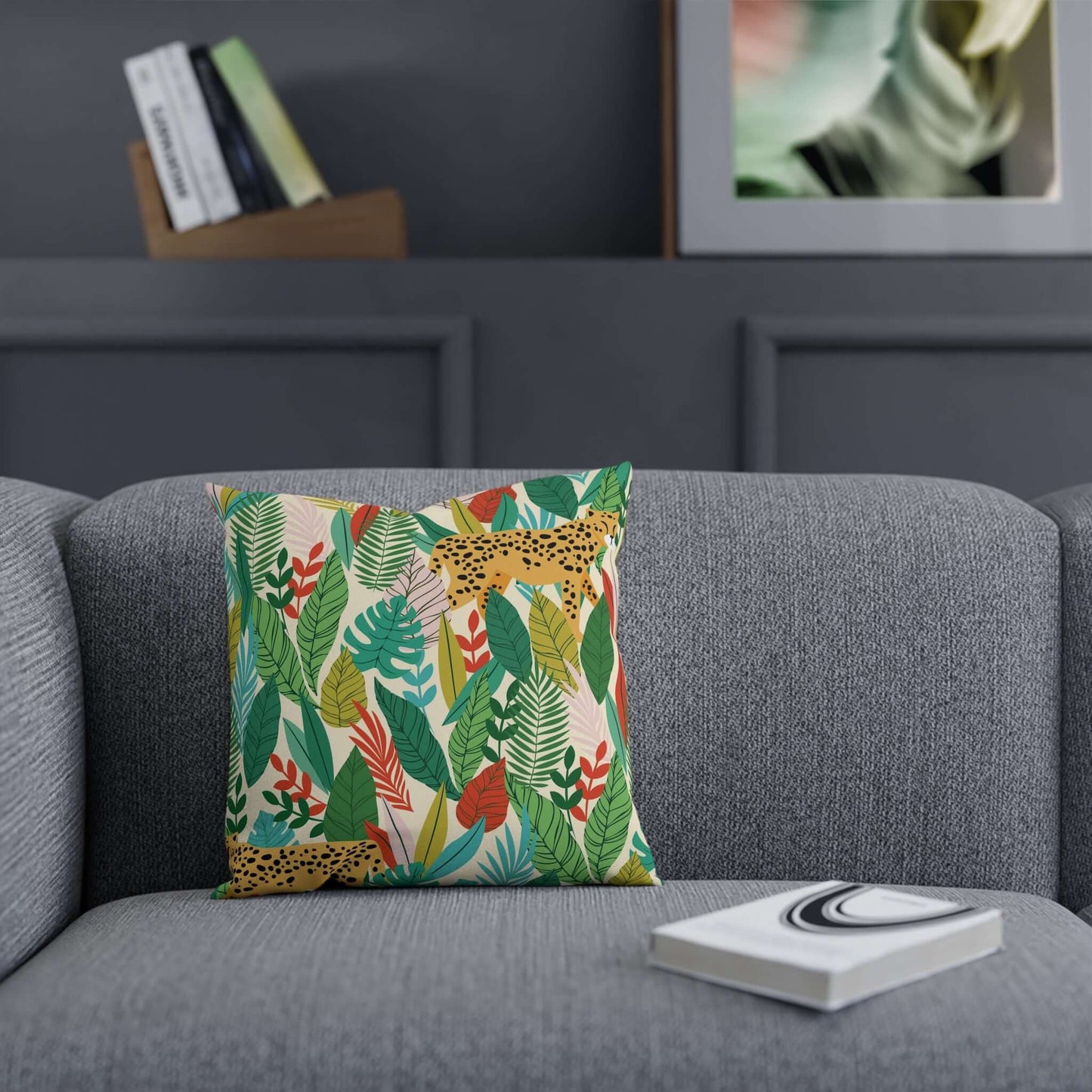 Colourful Leaves CushionIntroducing our latest addition to our luxurious home decor collection: the Colourful Leaves Cushion. Its delicate decri design showcases stunning, vibrant hues that will elevate any room. Embrace elegance and sophistication with t