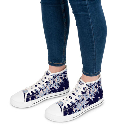 Women's Botanical Flowers  High Top Sneakers