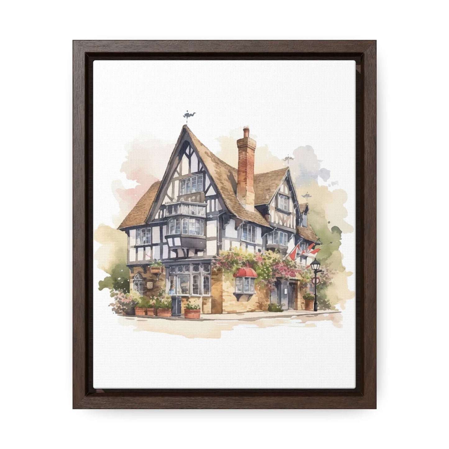 Watercolour Building PrintThis Watercolour Building Print features a vivid and detailed depiction of an architectural landscape. Perfect for adding a touch of sophistication and elegance to any room, this high-quality print captures the beauty and intrica