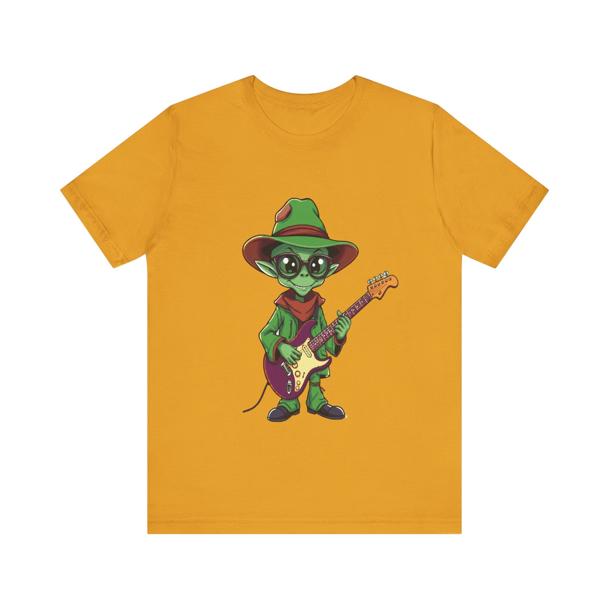 Cool Alien Musician Unisex Tee  
