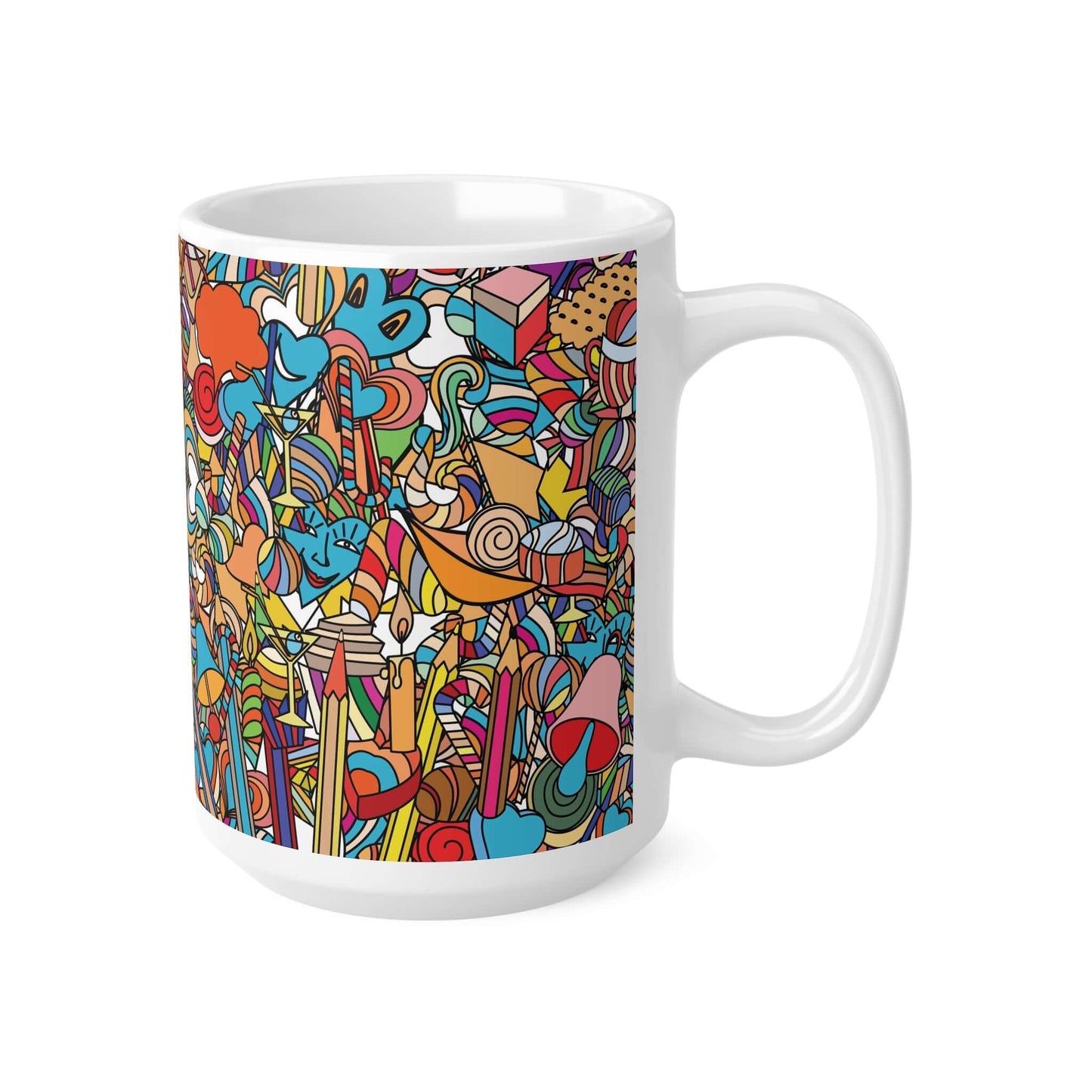 Doodle Comic Art Mug.