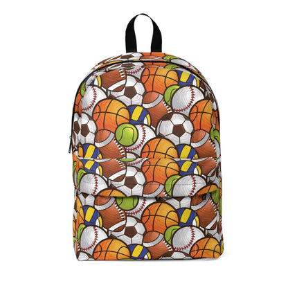 Sports Ball BackpackThis backpack is a game changer! It's perfect for any sports fan, with ample storage for all your gear and a unique design that looks like a giant sports ball. Show off your playful side and make a statement while carrying your essenti