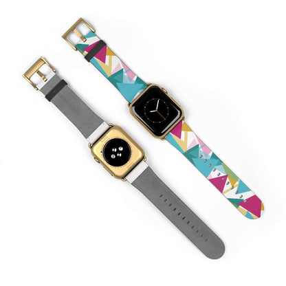 Triangles Apple Watch BandTired of settling for plain, boring watch bands? Experience the ultimate in luxury and style with our Triangles Apple Watch Band. Inspired by the world of art and literature, our band boasts an exclusive design and is made with p