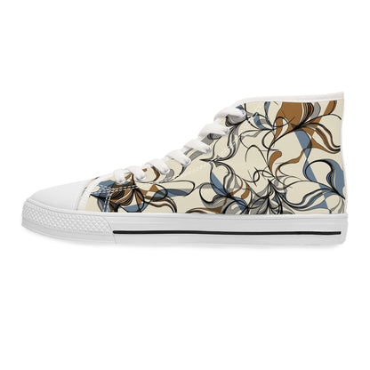 Women's Spring Flower High Top SneakersAdd a touch of elegance to your wardrobe with our Women's Spring Flower High Top Sneakers. These sneakers are the perfect combination of style and comfort, designed to elevate your look while keeping your feet happy.