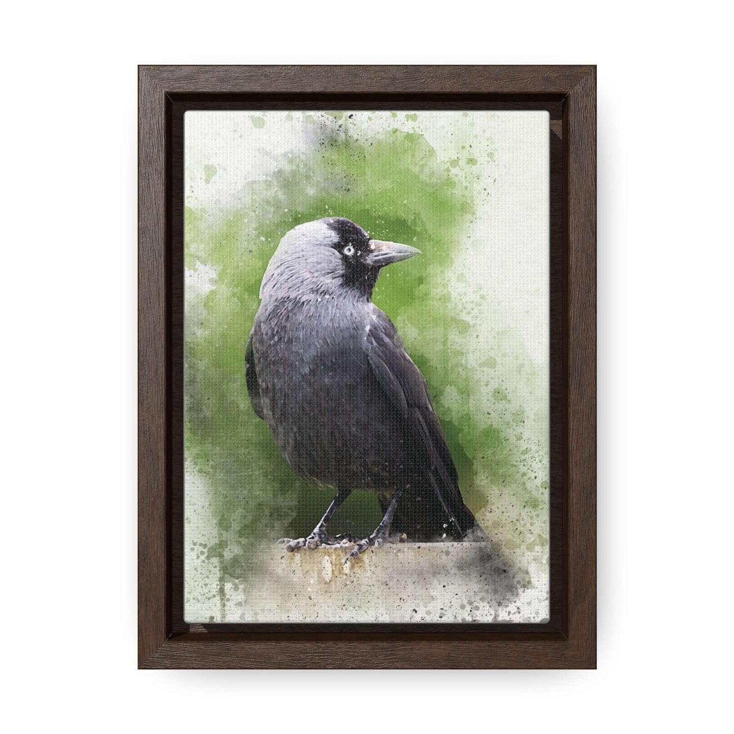 Adult Jackdaw Canvas PrintOur adult Jackdaw canvas print showcases a stunning depiction of the jackdaw bird. The high-quality canvas and vibrant colors make for a beautiful and unique addition to any room. Bring nature indoors and elevate your home decor