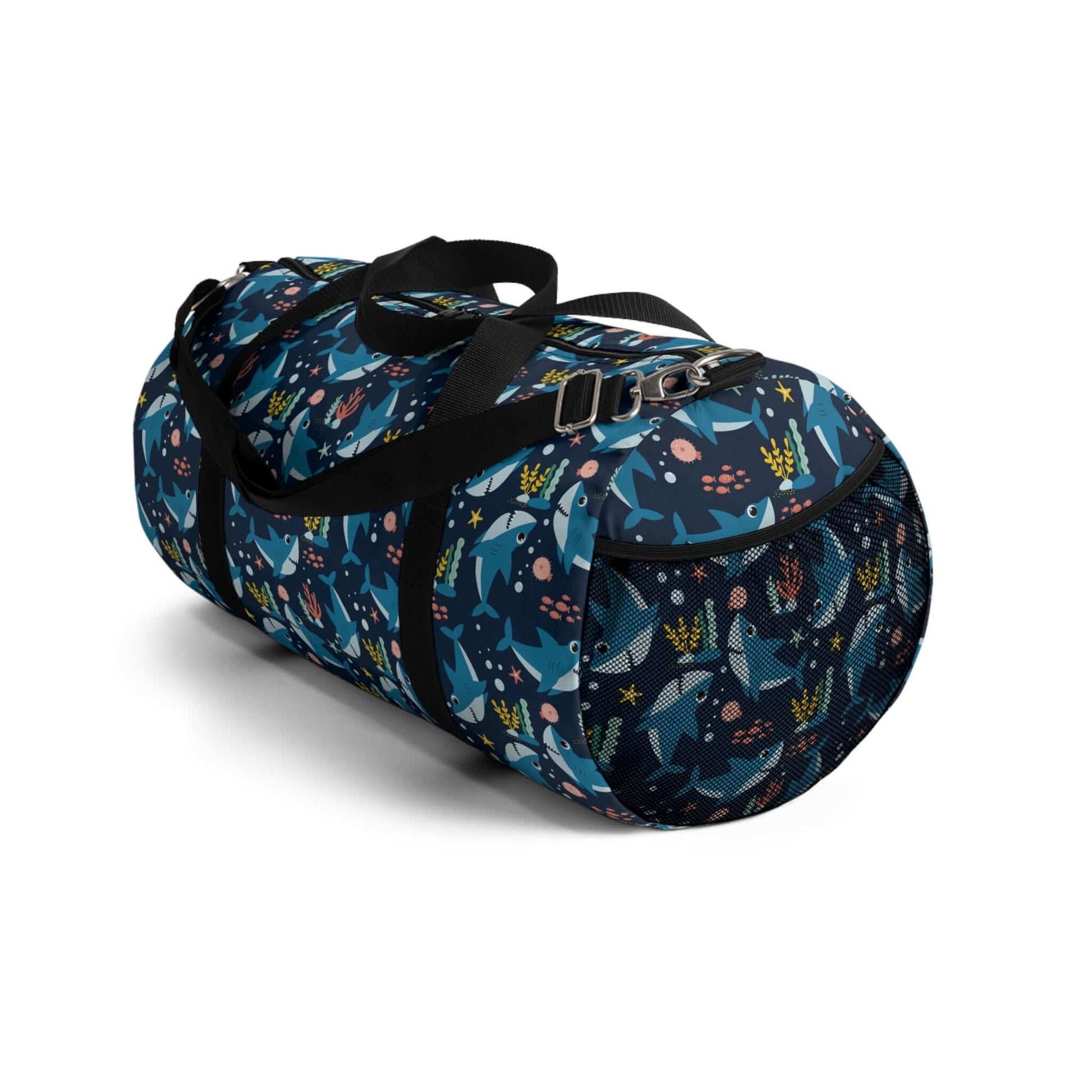 Dolphins Duffel BagThis Dolphins Duffel Bag is designed with durable materials that can withstand both land and water travels. With a spacious interior and multiple pockets, it offers convenient organization for all your belongings. The perfect choice for