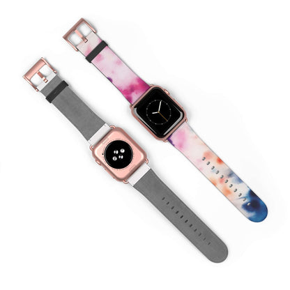 Multicolour Dye Apple Watch BandThis Multicolour Dye Apple Watch Band is designed to add a touch of vibrant color to your Apple Watch. Made with high-quality, fade-resistant materials, it is both stylish and durable. Perfect for any occasion, this band is