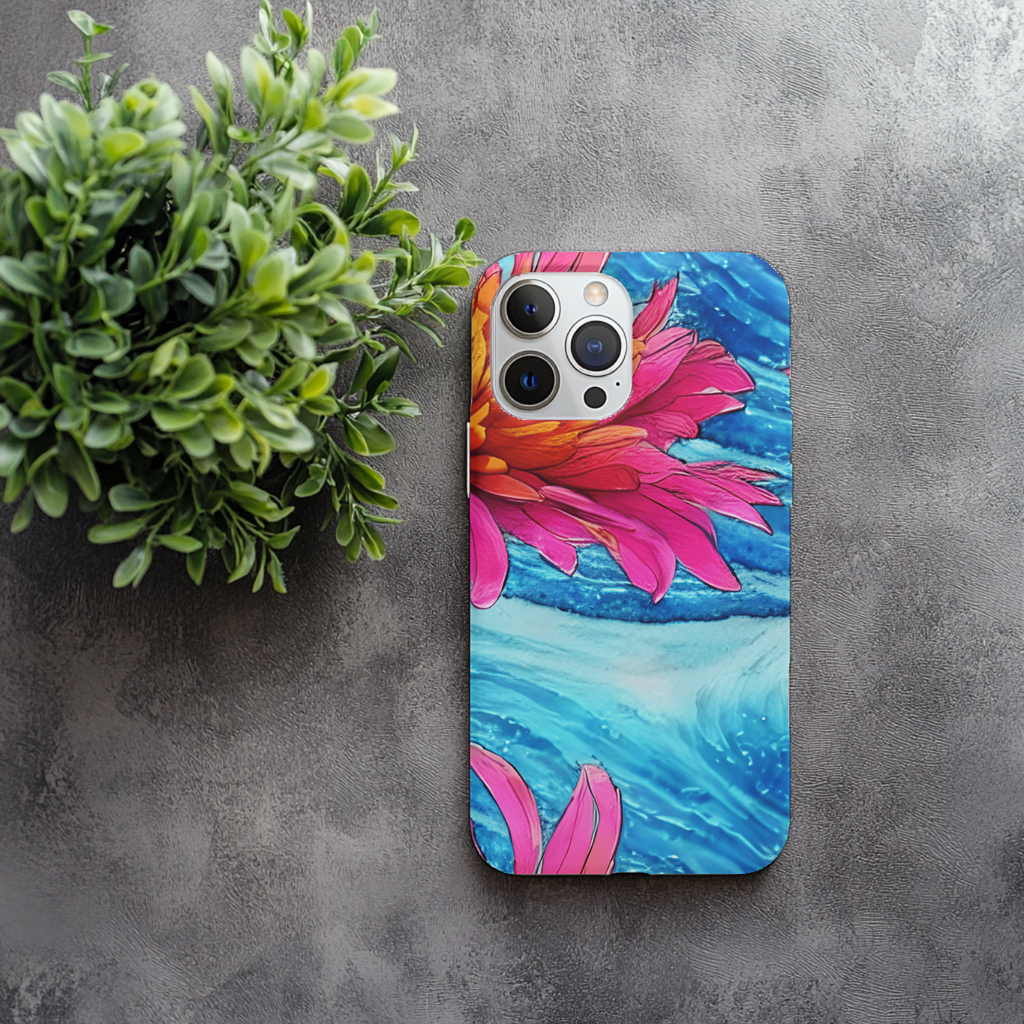 Waves & Flowers Phone Case   0