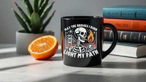 Light My Path Burning Bridges Mug