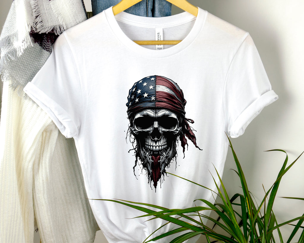 Women`s American Skull Graphic Tee  