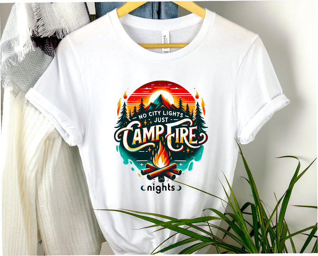 Retro Campfire Nights Unisex Tee  