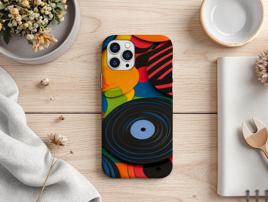 Colourful Vinyl Record Phone Case  