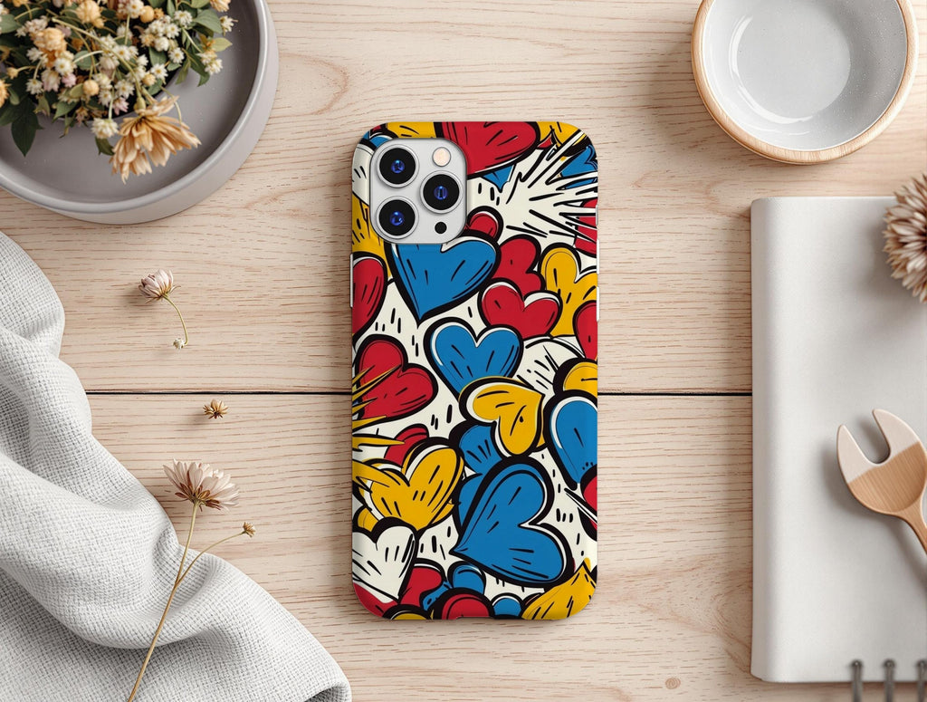 Colorful Heart Phone Case  