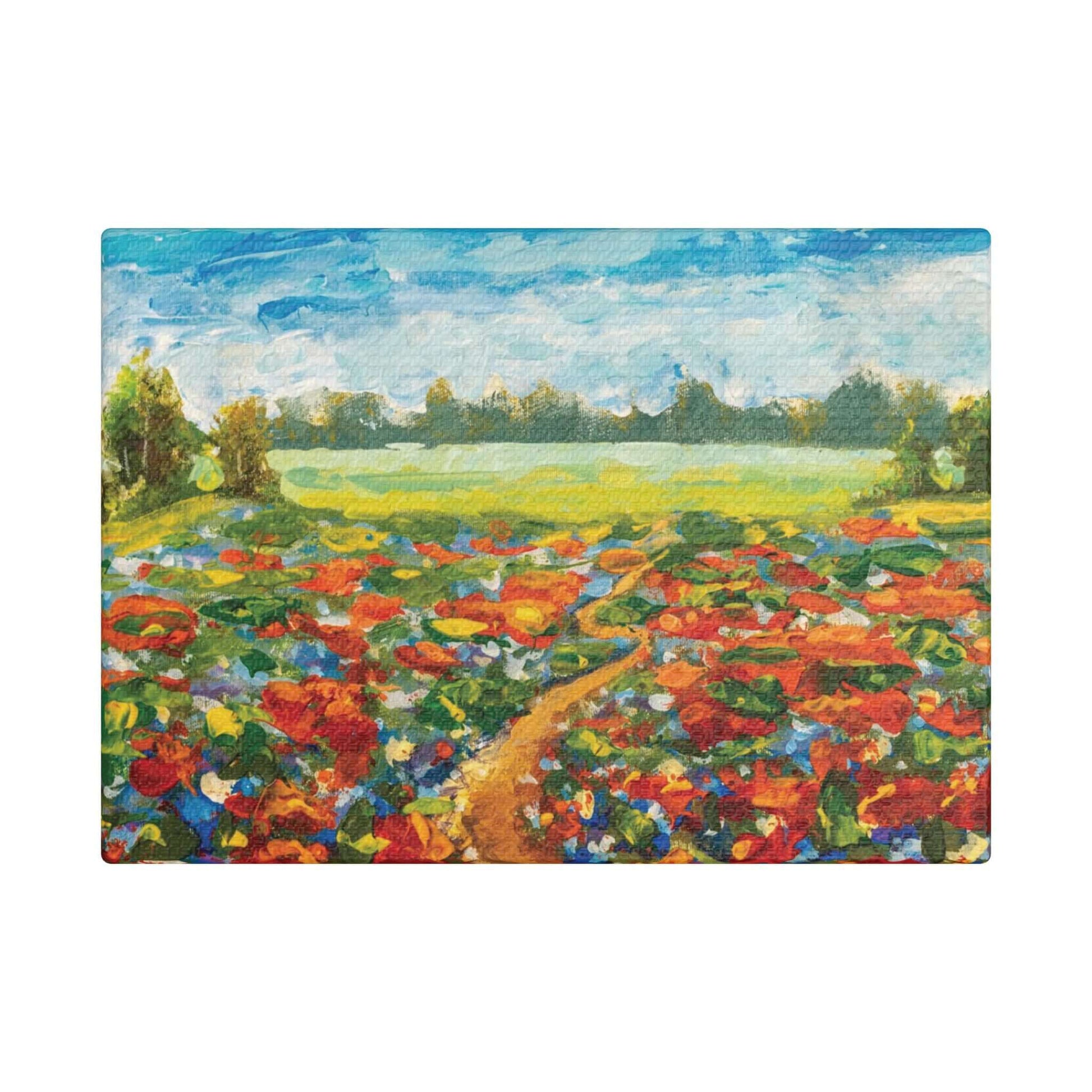 Field Of Red Poppies CanvasIntroduce a touch of elegance into your space with our Field Of Red Poppies Canvas. Handcrafted with precision, this piece of art features a vivid depiction of red poppies swaying gently in the breeze. Bring the beauty of a bloo