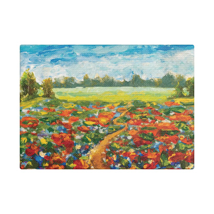 Field Of Red Poppies CanvasIntroduce a touch of elegance into your space with our Field Of Red Poppies Canvas. Handcrafted with precision, this piece of art features a vivid depiction of red poppies swaying gently in the breeze. Bring the beauty of a bloo