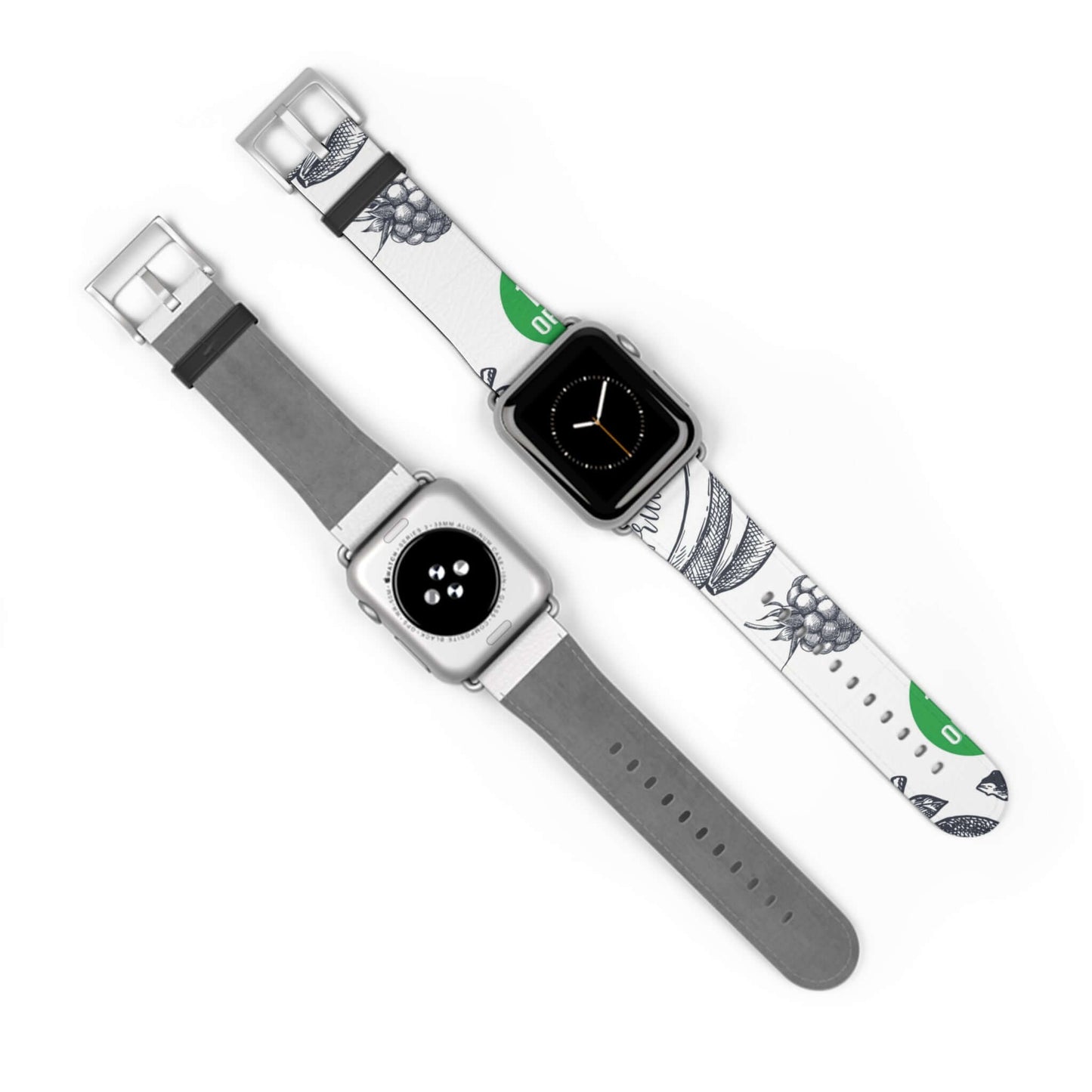 Berries & Fruits Apple Watch BandEnhance your Apple Watch with our Berries & Fruits Band. Revel in the comfort of its resilient material while exuding an air of sophistication. Vibrant hues and intricate design elevate your appearance, setting you apart w