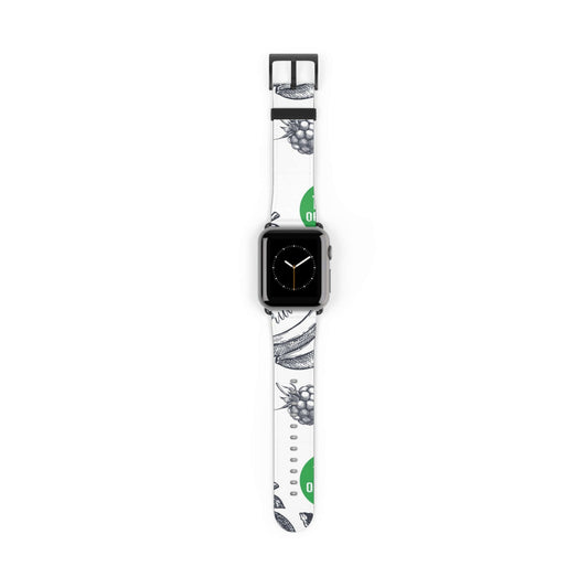 Berries & Fruits Apple Watch BandEnhance your Apple Watch with our Berries & Fruits Band. Revel in the comfort of its resilient material while exuding an air of sophistication. Vibrant hues and intricate design elevate your appearance, setting you apart w