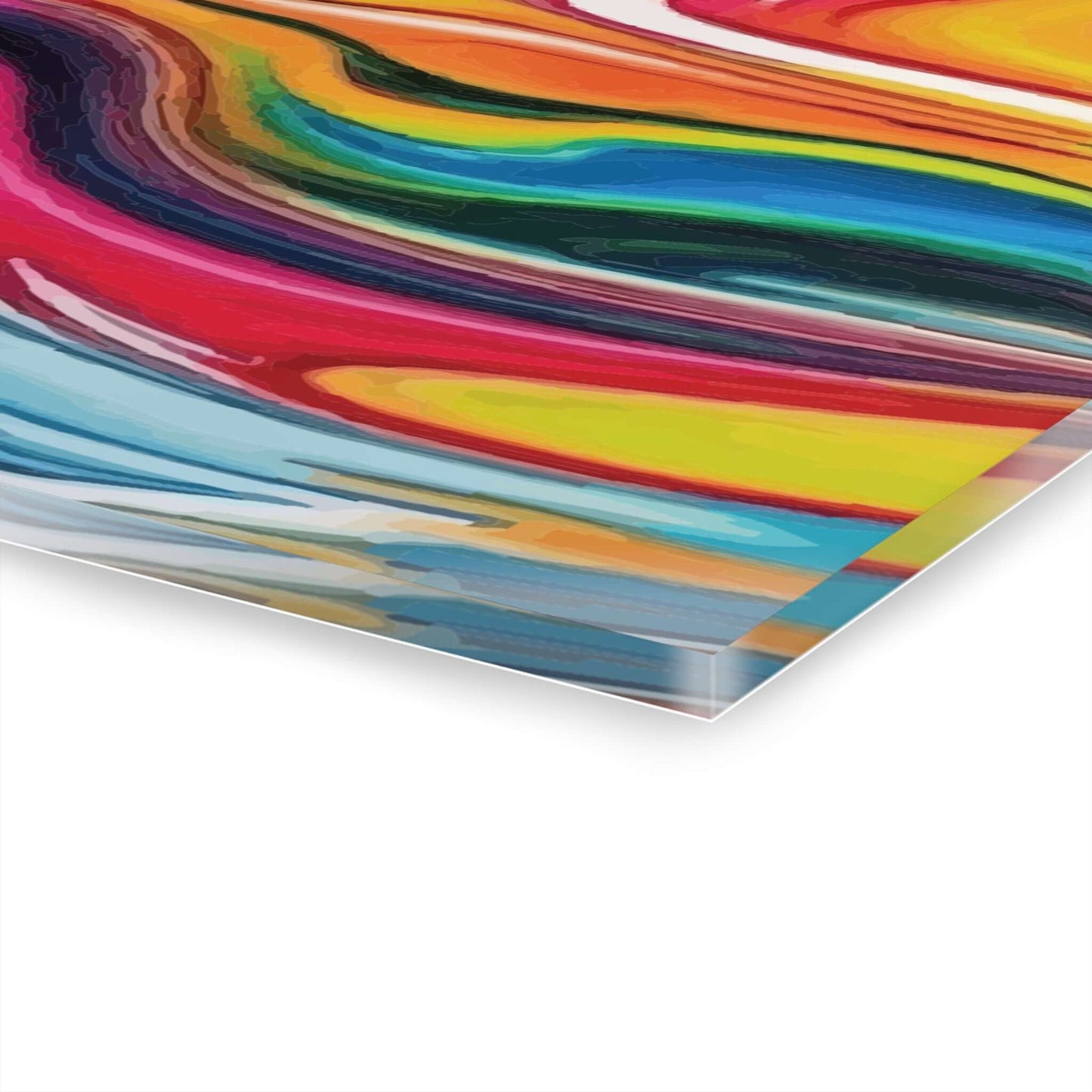 Liquid Spiral Acrylic PrintExperience the breath-taking beauty of art with our Liquid Spiral Acrylic Print. This unique piece boasts a vibrant and dynamic display, perfect for adding a touch of elegance to any room. The high-quality acrylic material showc