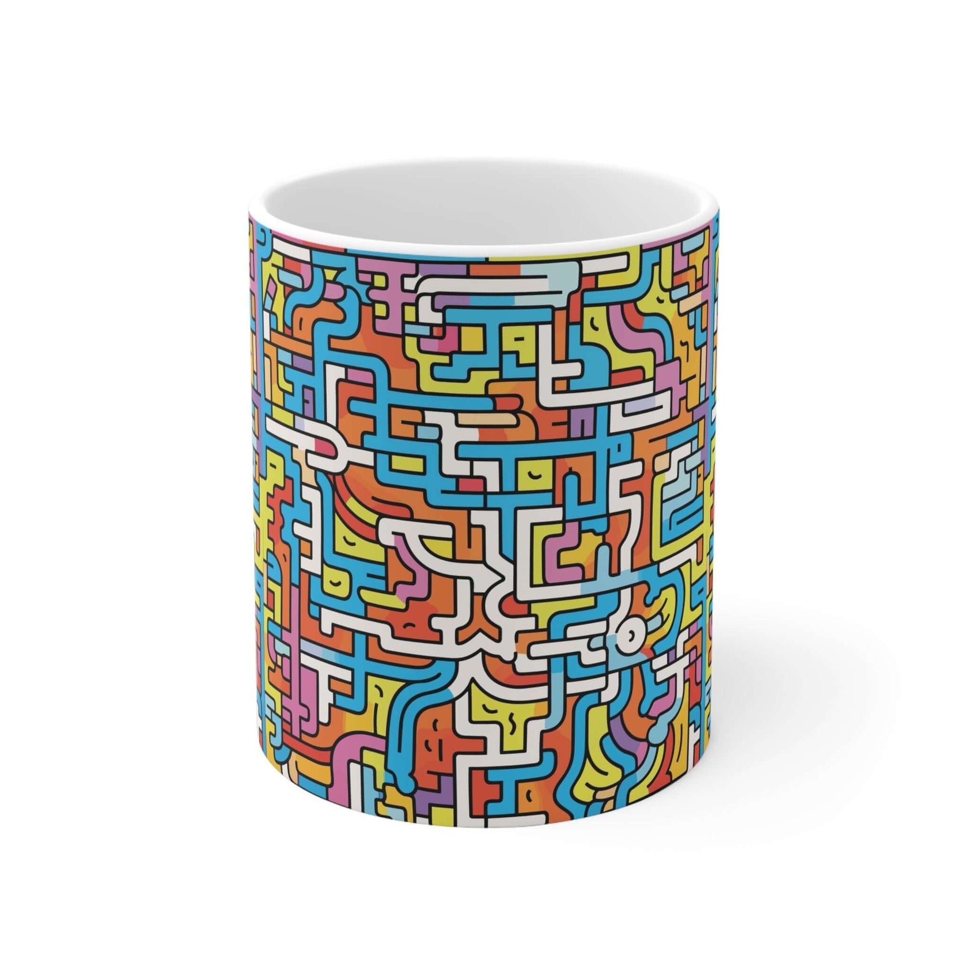 Doodle Maze MugGet lost in the fun with our Doodle Maze Mug! Perfect for those who don't take life too seriously, this quirky mug will have you navigating through a maze of doodles while sipping your favourite beverage. A playful addition to your daily ro