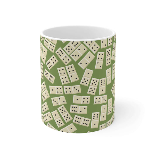 Dominos MugIndulge in a warm and comforting beverage while reliving the excitement of your favorite game with the Dominos Mug! Whether you're snuggled up at home or spending a fun night with friends, this mug is the perfect companion. Don't resist the tem