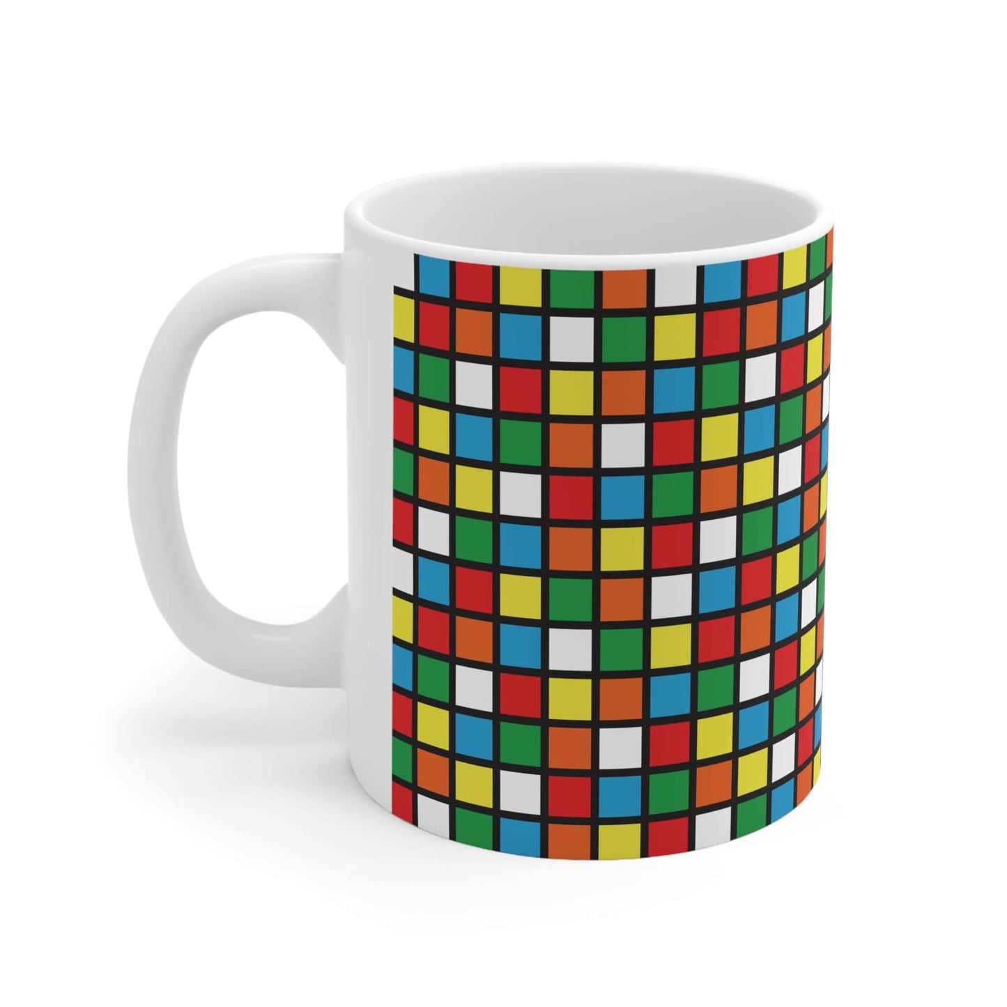 Rubix Cube MugGet your caffeine fix in style with our Rubix Cube Mug! Perfect for puzzle enthusiasts and coffee lovers, this mug is sure to bring some playful fun to your daily routine. With its colourful design and unique shape, it's a must-have for any