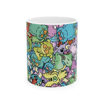 Cartoon Monsters MugGet your morning brew with the cutest companions - our Cartoon Monsters Mug! Sip your drink with these quirky critters while they add a playful touch to your day. Perfect for any monster fan (or just anyone who enjoys a little fun in t