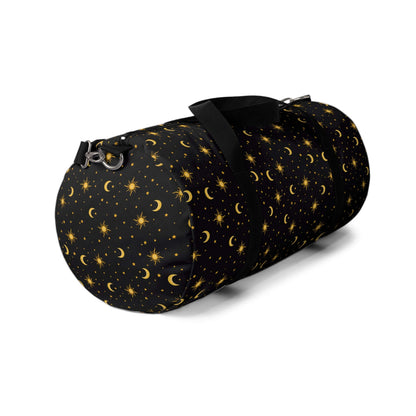 Moon & Stars Duffel BagThis durable duffel bag features a spacious main compartment and multiple pockets for convenient organization. Made with high-quality materials, it is perfect for travel, sports, or everyday use. Keep your belongings secure and orga