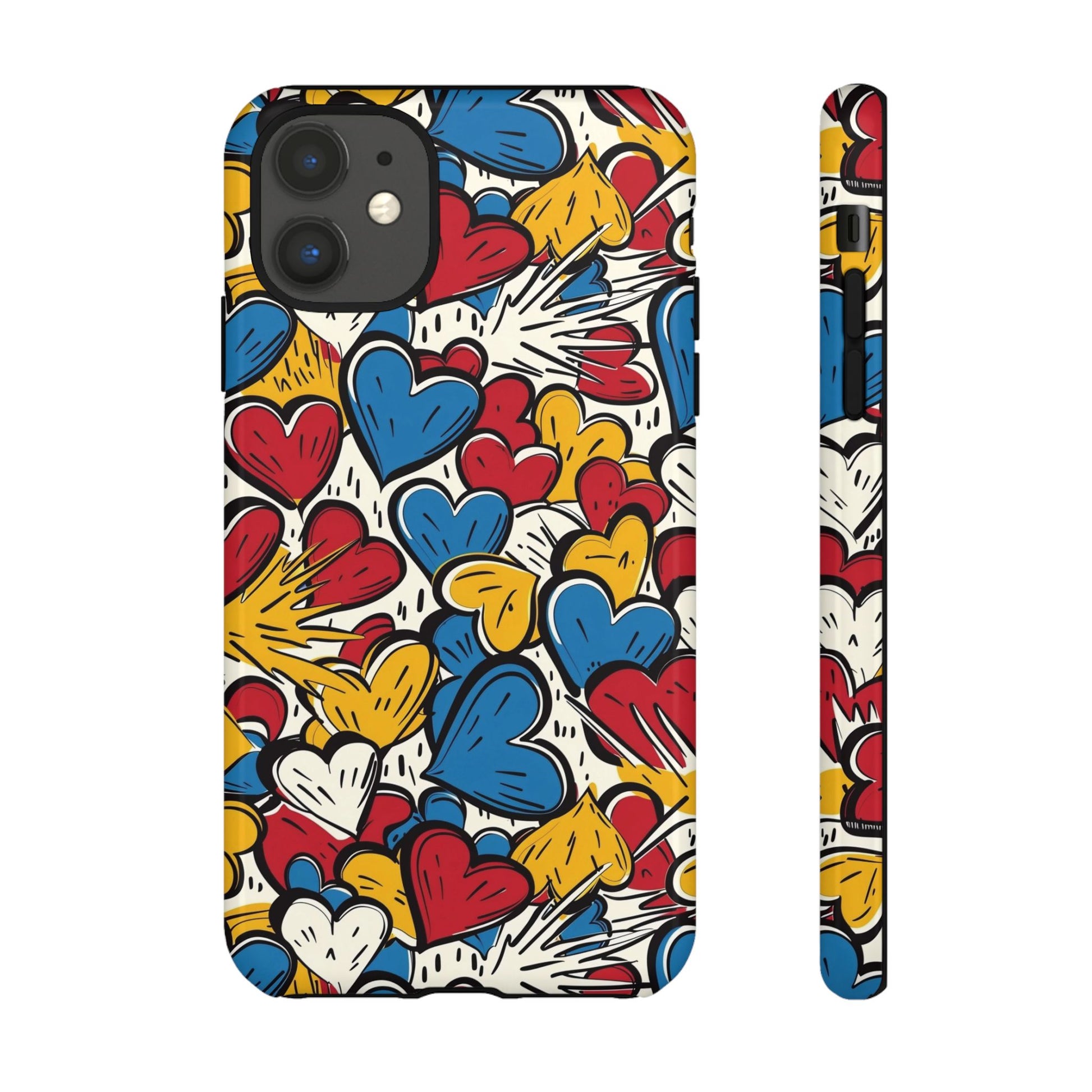 Colorful Heart Phone Case  