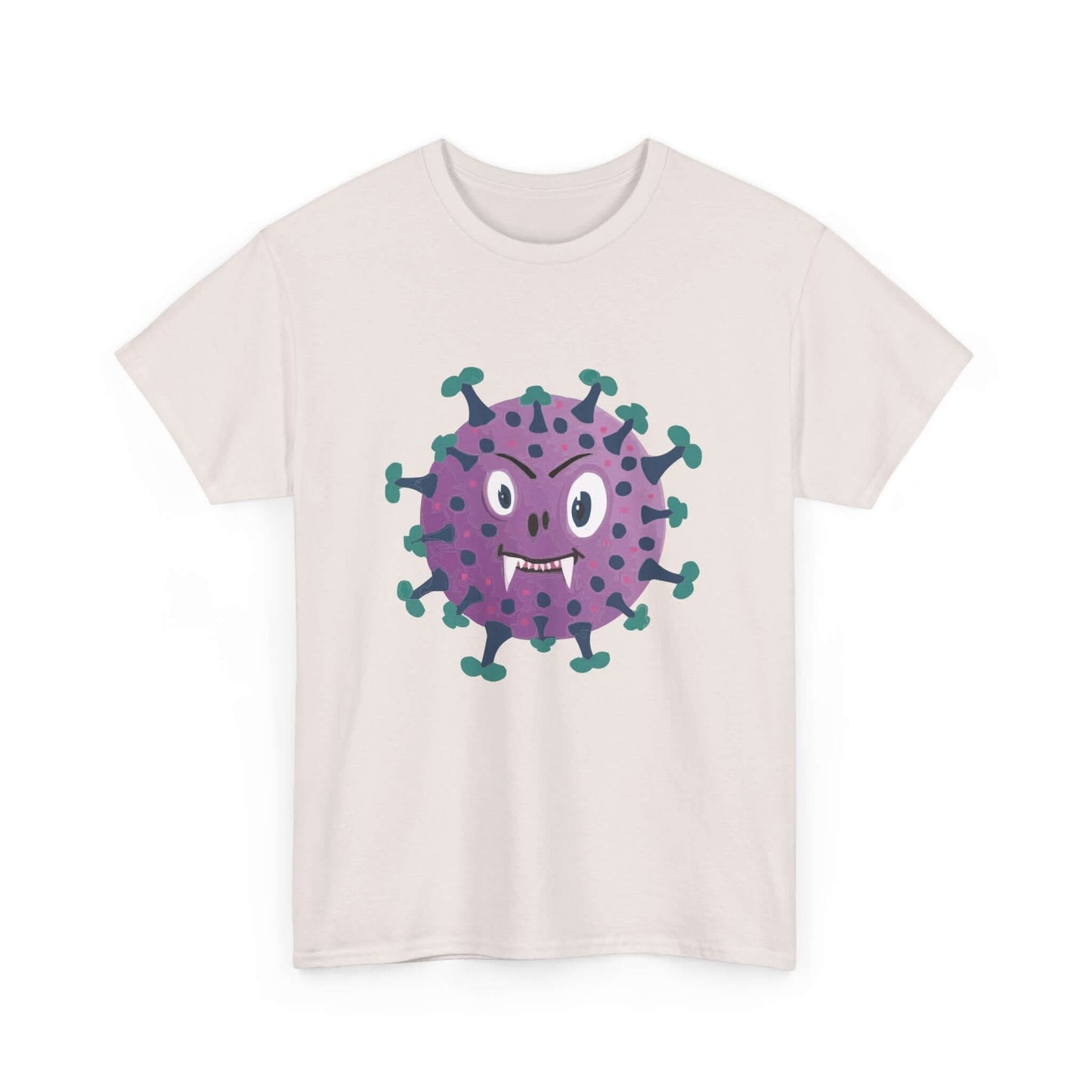 Women's Monster Vampire T-Shirt with spooky purple vampire design, perfect for Halloween fashion. Sustainable fabric.