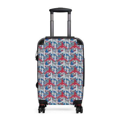 Aeroplanes SuitcaseIntroducing the Aeroplanes Suitcase, perfect for all your travel needs. With a sleek and sturdy design, this suitcase is made from durable materials for long-lasting use. The spacious interior and multiple compartments make packing and