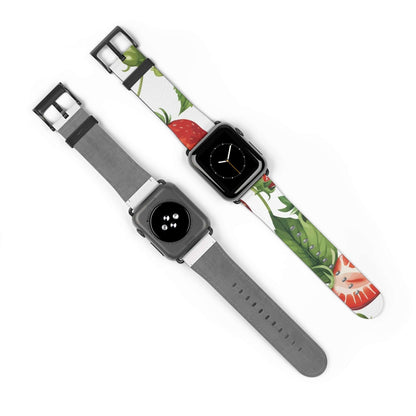 Strawberry Apple Watch BandIntroducing our Strawberry Apple Watch Band - a tasteful blend of luxury and functionality. With its intricate design and comfortable fit, this band is the perfect addition to your Apple Watch. Show off your style with the sweet