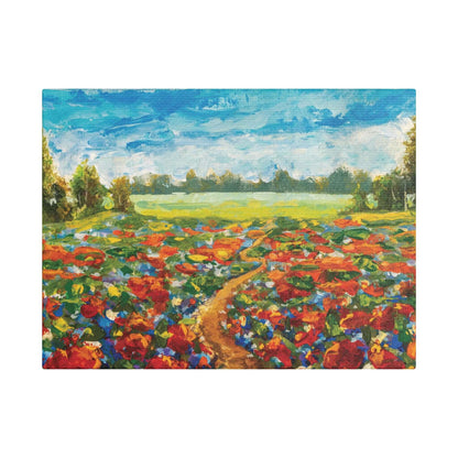 Field Of Red Poppies CanvasIntroduce a touch of elegance into your space with our Field Of Red Poppies Canvas. Handcrafted with precision, this piece of art features a vivid depiction of red poppies swaying gently in the breeze. Bring the beauty of a bloo