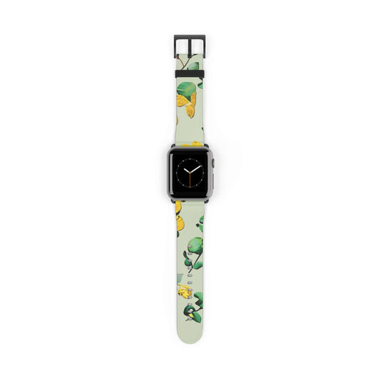 Leaf Floral Apple Watch BandElevate your style with our Leaf Floral Apple Watch Band. Featuring a delicate and intricate design, this band adds a touch of elegance to your wrist. Made with high-quality materials, it offers durability and comfort for every