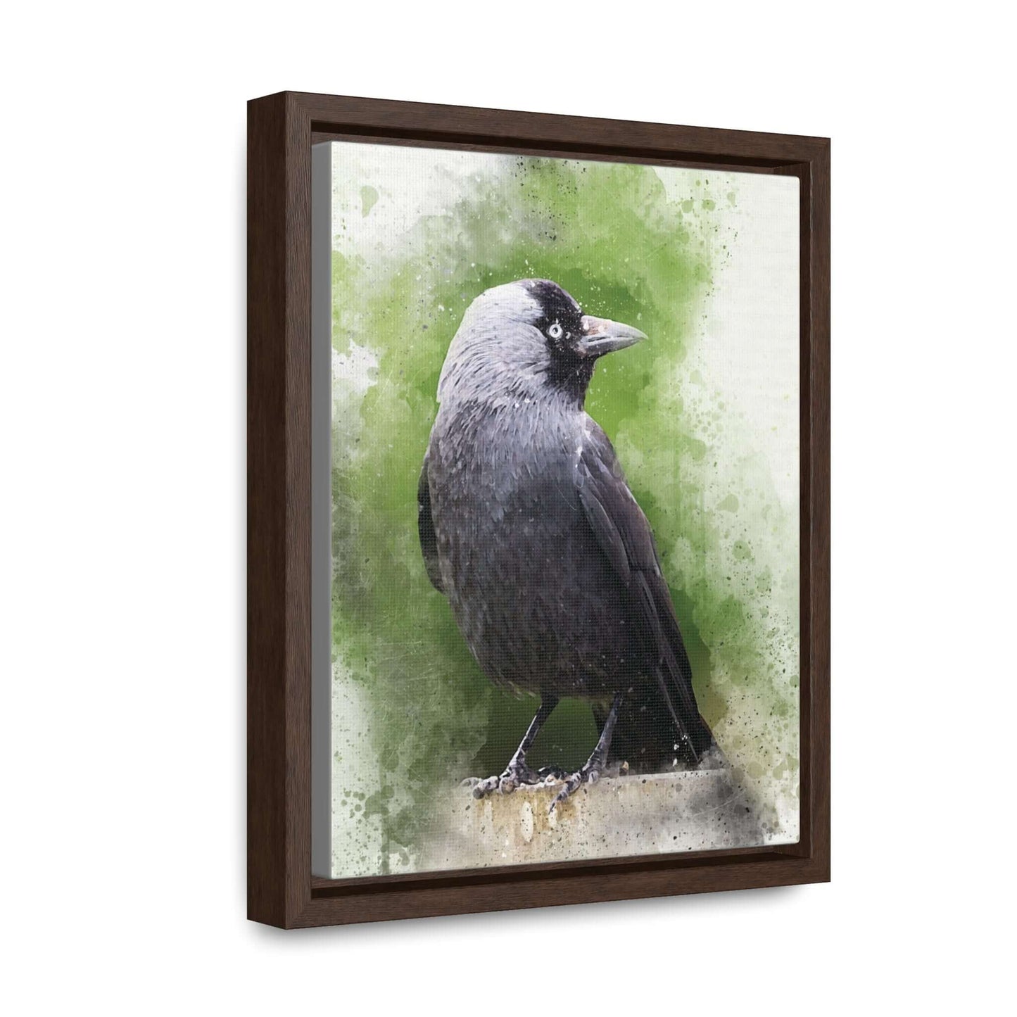 Adult Jackdaw Canvas PrintOur adult Jackdaw canvas print showcases a stunning depiction of the jackdaw bird. The high-quality canvas and vibrant colors make for a beautiful and unique addition to any room. Bring nature indoors and elevate your home decor