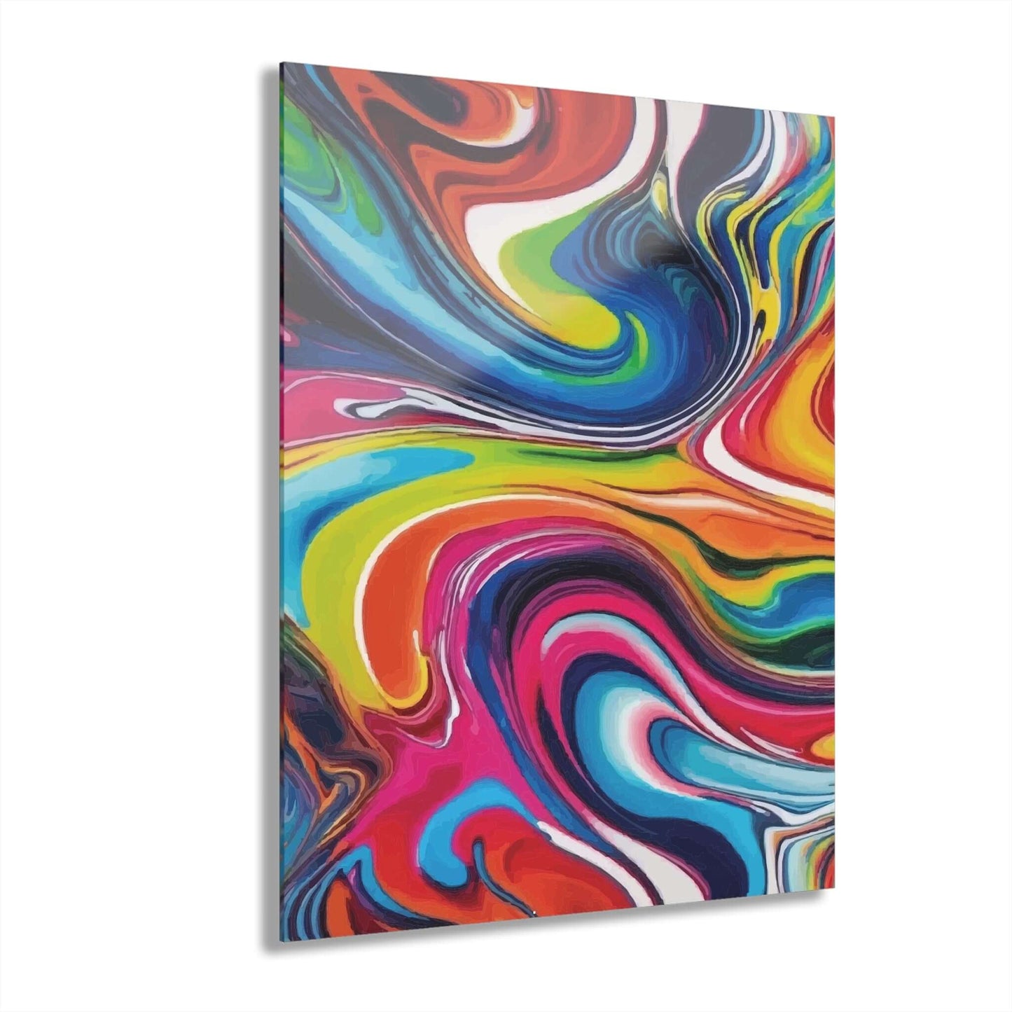 Liquid Spiral Acrylic PrintExperience the breath-taking beauty of art with our Liquid Spiral Acrylic Print. This unique piece boasts a vibrant and dynamic display, perfect for adding a touch of elegance to any room. The high-quality acrylic material showc